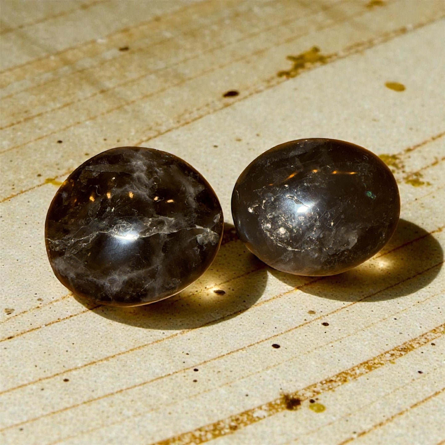 RAUCHQUARZ XL-Trommelstein