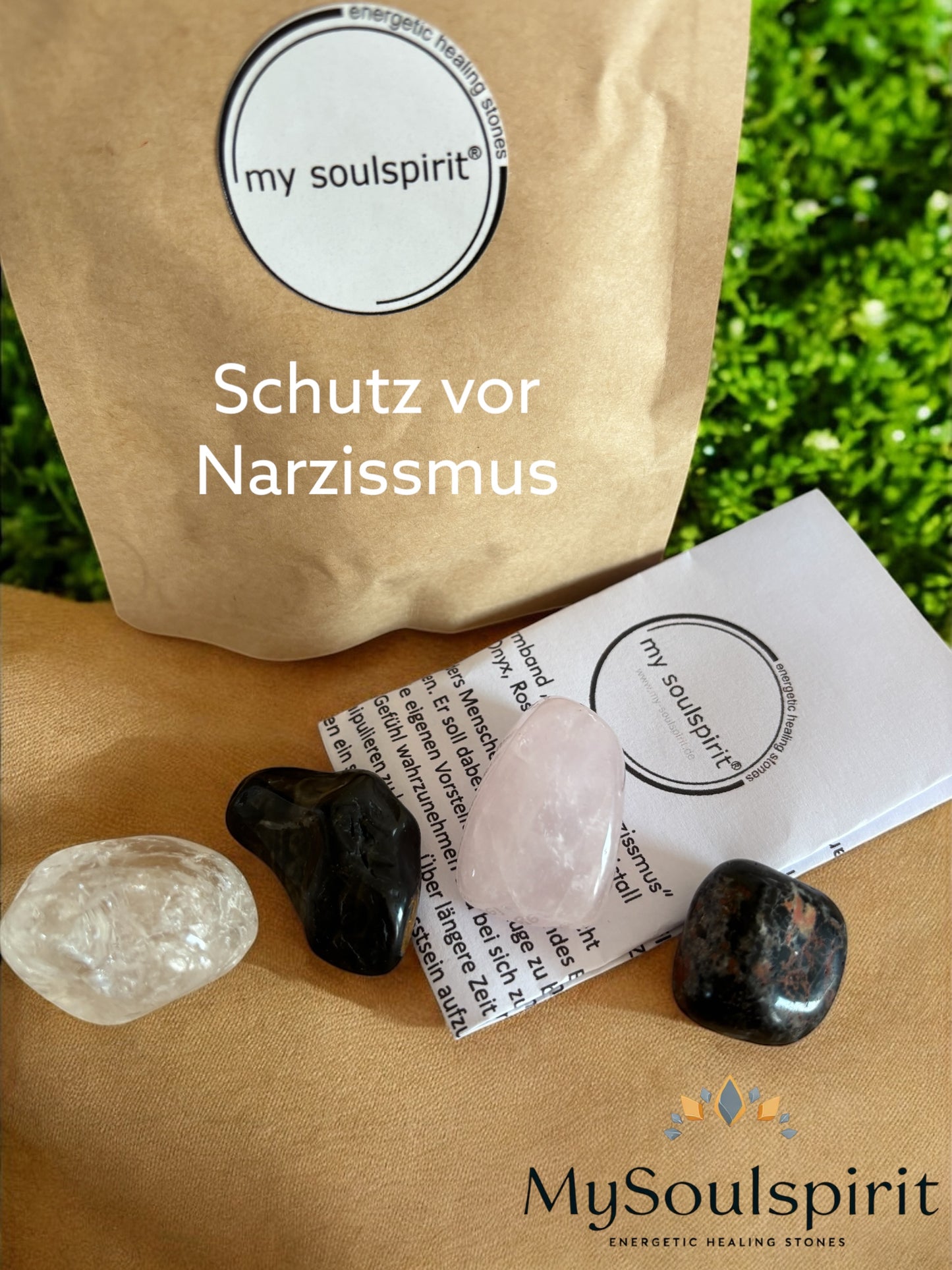 Schutz vor NARZISSMUS- Trommelstein-Set