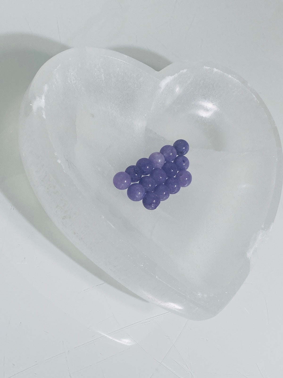 ANHYDRIT Perlen 6 mm - 10 Stück - Perlen