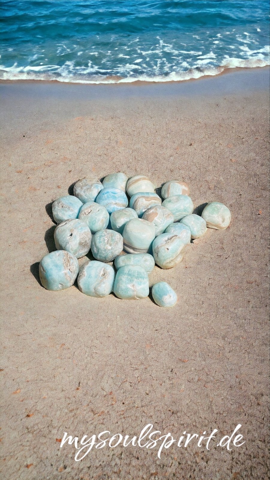 Carribean CALCIT Trommelsteine ca. 100 Gramm - Trommelsteine