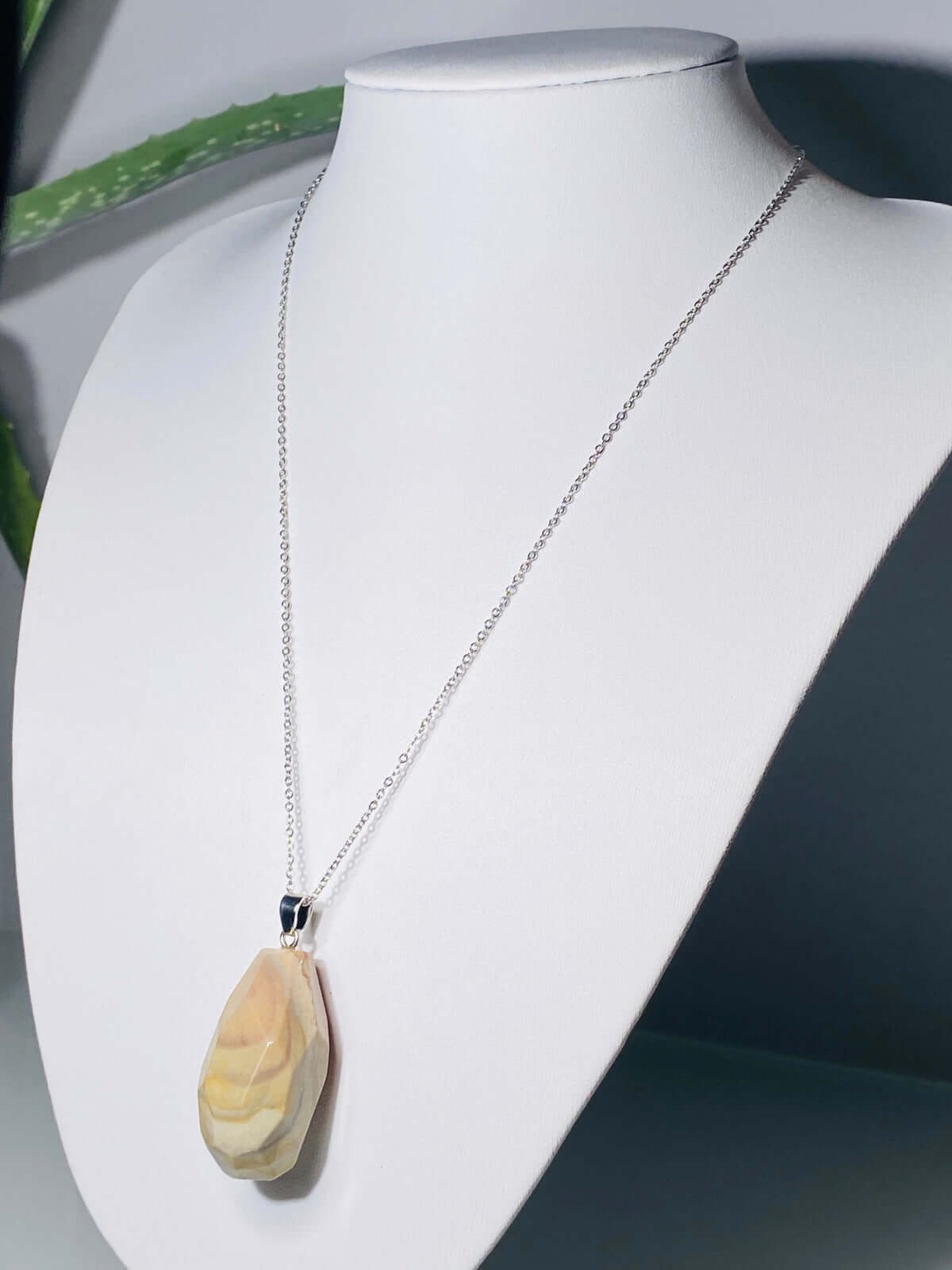 Landschafts - JASPIS Kettenanhänger (Unikat) -