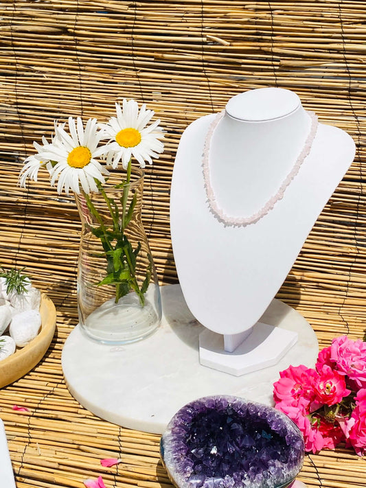 ROSENQUARZ Splitterkette -