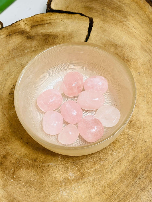 ROSENQUARZ Trommelsteine ca. 100 Gramm - Trommelsteine