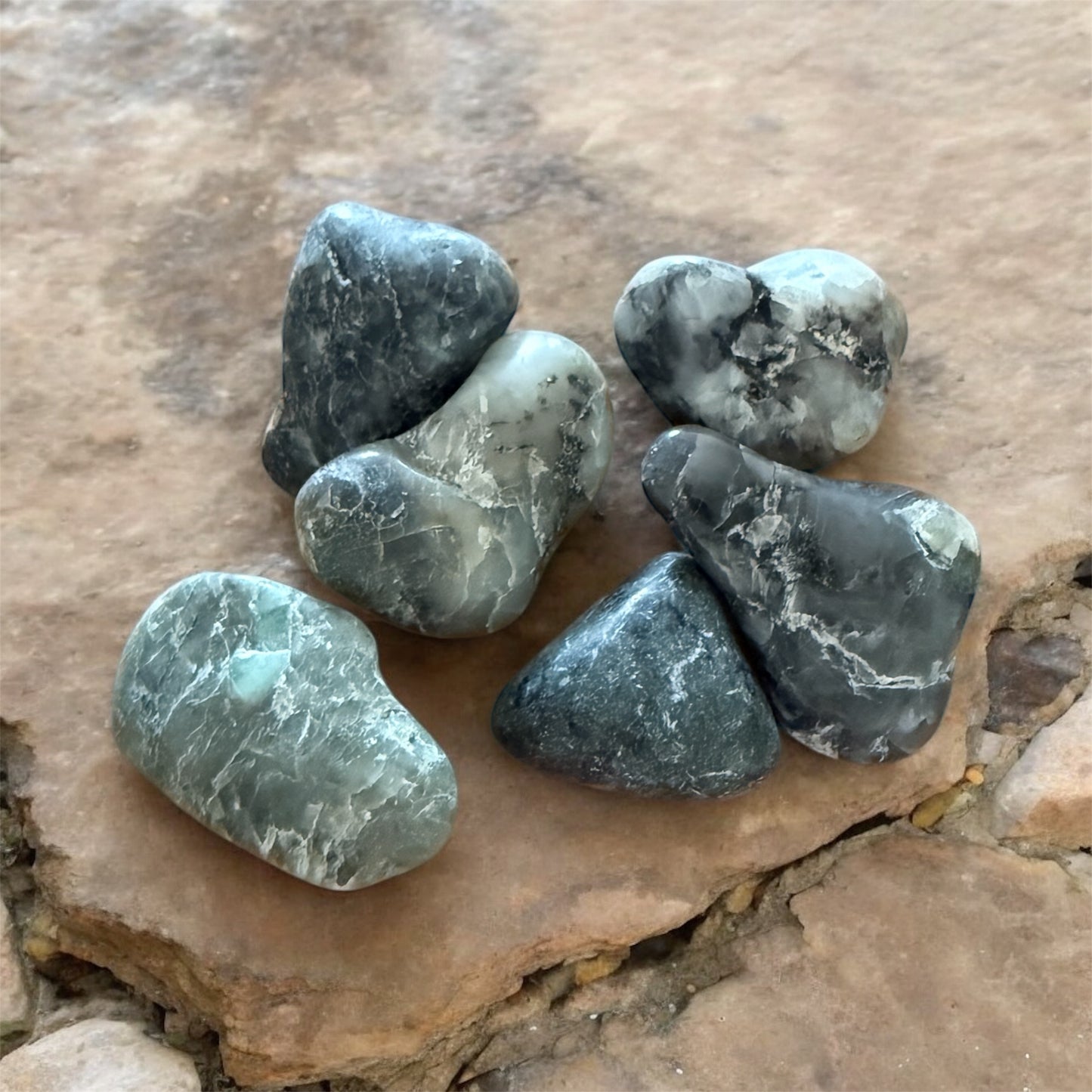 Smaragd Trommelsteine 50 Gramm