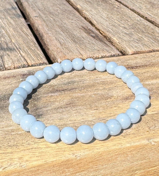ANHYDRIT Perlenarmband 6 mm
