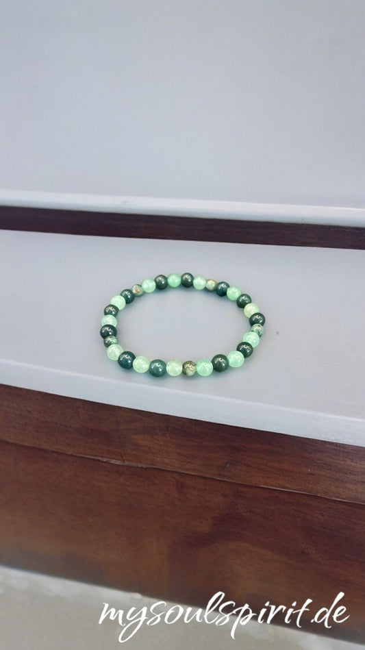 Armband Heliotrop, Smaragd & Aventurin - Gesundheitsarmbänder