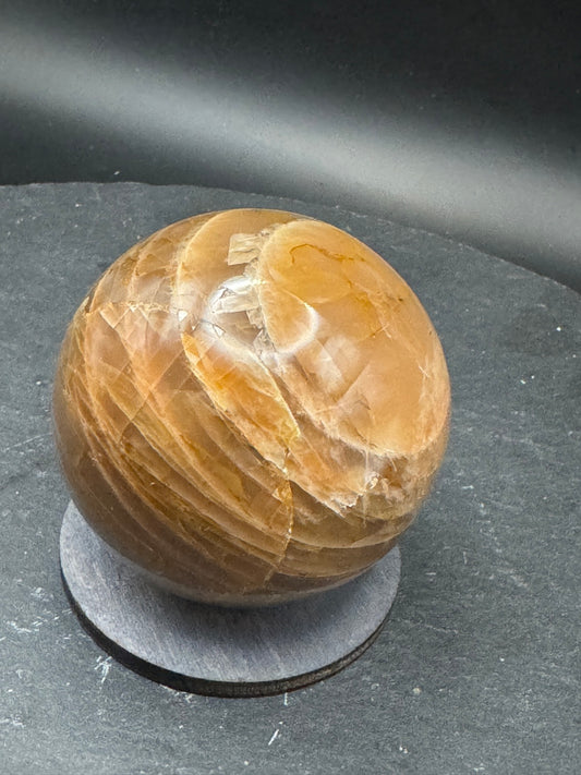 Mondstein Kugel 6,3 cm (Unikat)