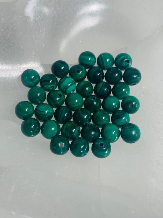 MALACHIT Perlen 6 mm - 10 Stück