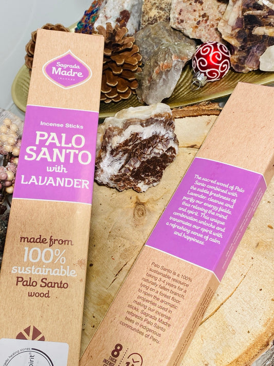 Palo Santo mit Lavendel Räucherstäbchen