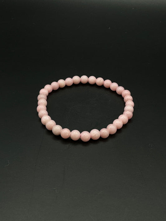 PINK OPAL Armband 6 mm Perlen