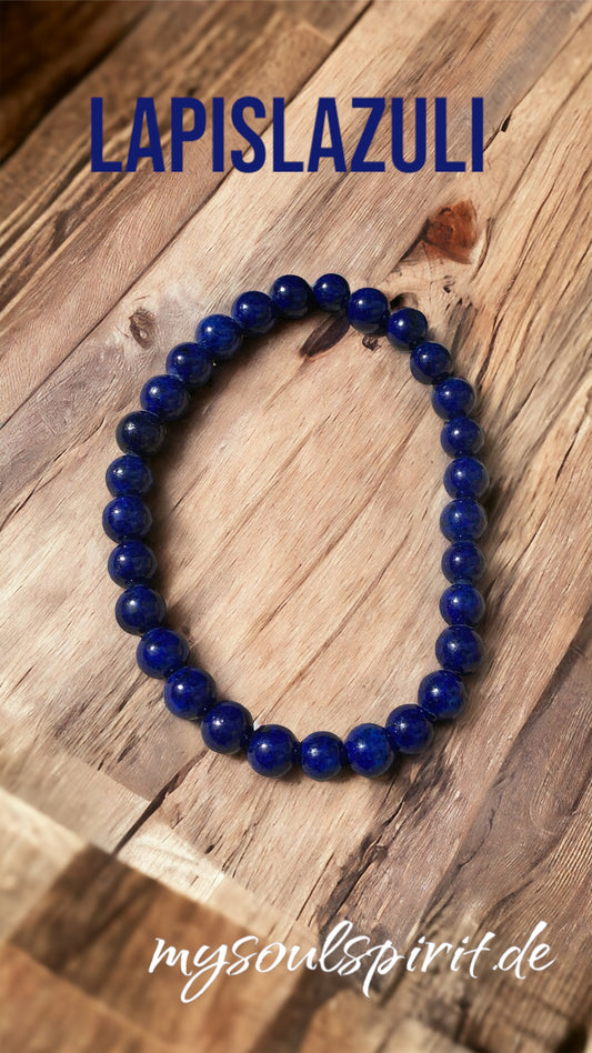 LAPISLAZULI Armband mit 6 mm Perlen